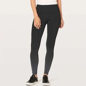 lululemon athletica Ombre Black High-Rise Everyday Leggings